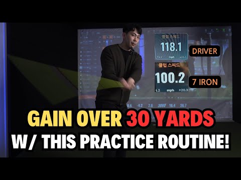 Gain clubhead speed and 30+ yards with this practice routine!