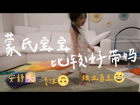 【蒙氏宝宝的一天】坚持蒙特梭利育儿两年的样子 （抽奖🎁）