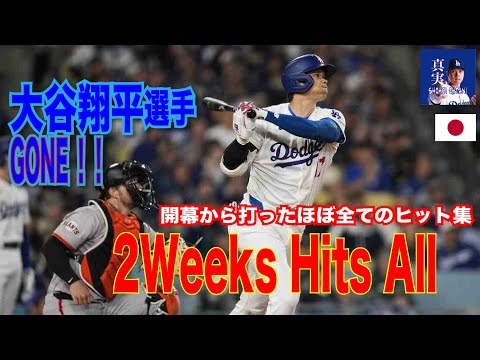 2Weeks　Hits　All 大谷翔平の2024シーズン打撃成績（4月16日時点）