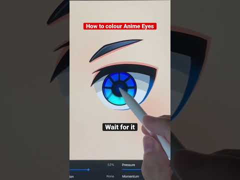 How I colour Anime Eyes 🎨 #animeart #drawing #art