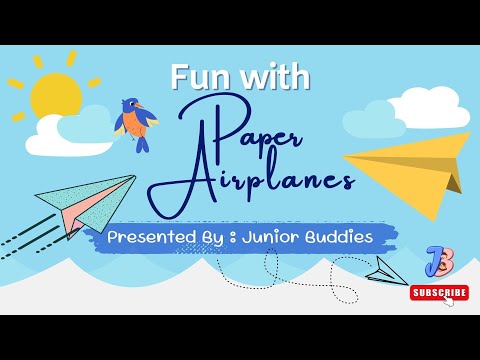 Fun with Paper Airplanes | Making Paper Airplane | Fun Time Learning for Kids | Junior Buddies