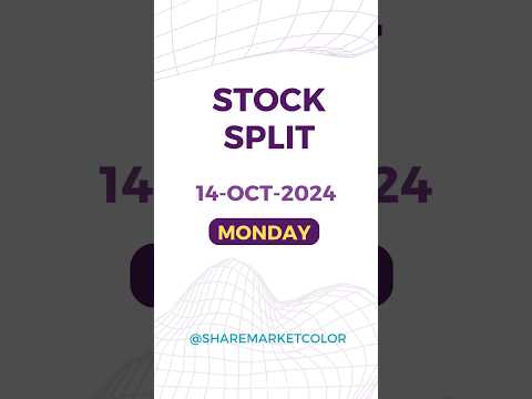 Current Stock Split: 14-OCT-2024 #split #stocksplit #stocksplitlatestnews #stockmarket #bse #nse