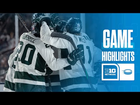 Michigan State vs. Wisconsin | Highlights | Big ten Hockey | 01/04/2025