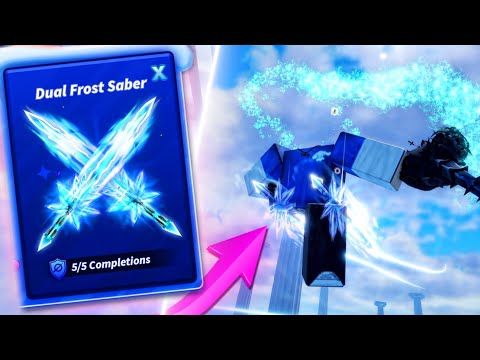 UNLOCKING BLADE BALL FROST SABERS *NEW* (Roblox Blade Ball)