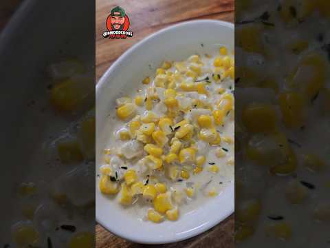 Parmesan Creamed Corn: The Side Dish Your Holiday Table Needs! #cooking #shorts #viralvideo