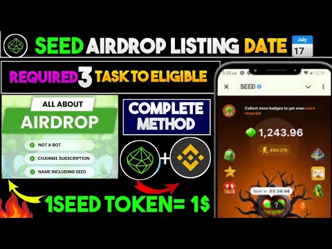 Seed eligibility criteria || seed airdrop new update || seed listing update || seed mining update