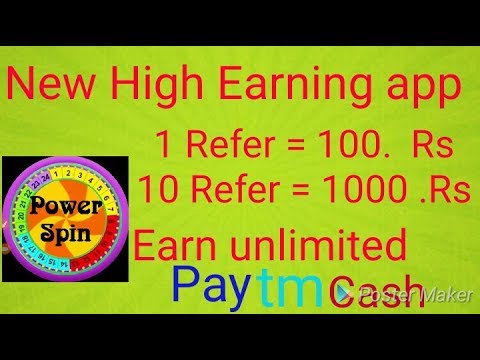 New High earning app per referral Rs.100