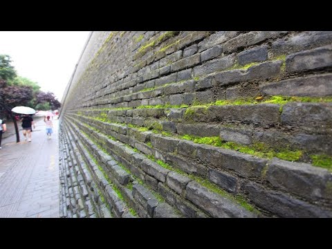 北方也有梅雨季：7月西安雨不停，进入梅雨季，城墙都长青苔了