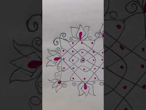 chinna chinna kolam.  Rangoli design #shorts kolam #easy rangoli #rangoli