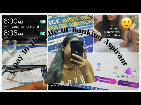 Banking Aspirant Study Vlog 🩵| Preparing for RRB PO | A day in life of banking aspirant 📚👩‍💻