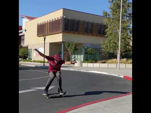 The coolest way to get up a curb.