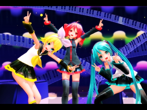 【MMD】Snow Trick - Miku Appearance/ Rin /Teto【1080p・60fps】