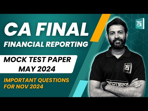 CA FINAL FR | MTP 1 MAY 2024 | New Questions including case based MCQ | English | CA Sandesh