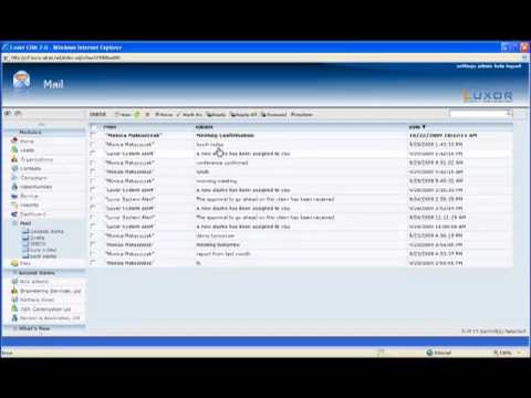 Luxor CRM - Creation of "To-Do" from E-mails