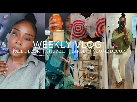 A WEEK IN MY LIFE VLOG: I NEED THERAPY + TARGET RUN + TRYING NEW MAKEUP + FALL HOME UPDATE + MORE