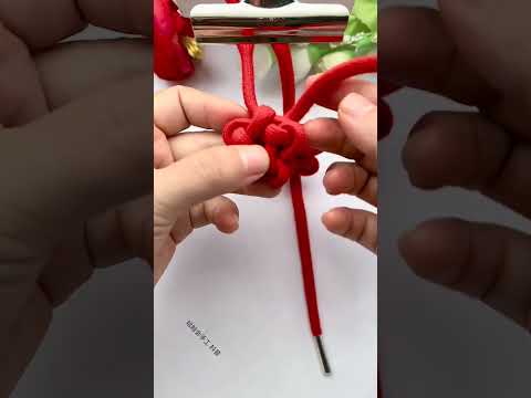 How to tie a sweater rope knot, rope braiding skills sharing, sweater rope knotting, fancy knott