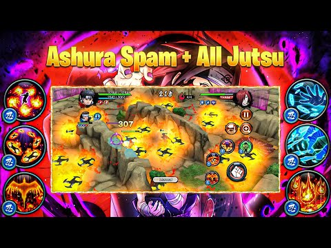 NxB NV : Ashura Spam Jutsu + All Jutsu 🔥 How Jutsu Look Like With Ashura Spam NxB NV