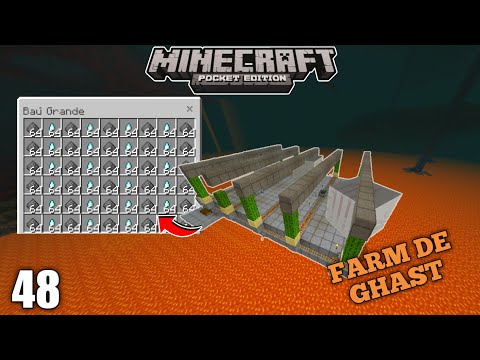 A MELHOR FARM de GHAST do Minecraft PE 1.19 - Minecraft Survival 1.19 #48 (Minecraft Bedrock)