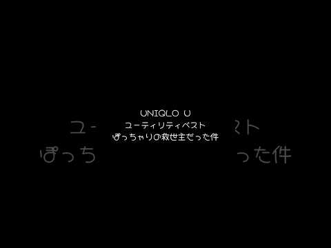 【UNIQLO U】ユーティリティベスト｜XXLはポッコリお腹の味方でした