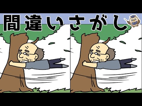 【間違い探しゲーム】おすすめ！老化予防に最適な脳トレ動画【頭の体操】