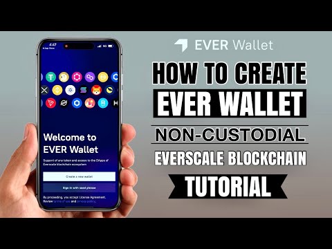 How to Create EVER Wallet | Non-Custodial for Everscale Blockchain | App Tutorial