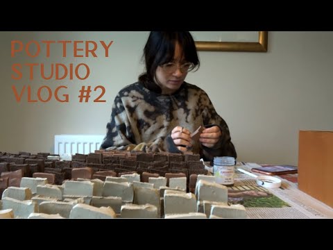 Pottery Studio Vlog 2 - Kurinuki Houses, Tea Strainers and Sgraffito