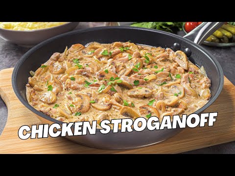 Best CHICKEN STROGANOFF RECIPE || Creamy Chicken Stroganoff in 30 MINUTES. EASY DINNER Recipe.