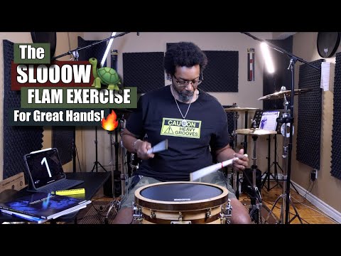 The Sloooow Flam Exercise For Developing Great Hands! 🐢🔥