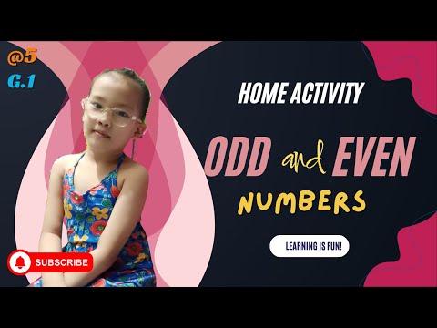 ODD AND EVEN NUMBERS  || Identifying Odd and Even Numbers #homeactivity #mathskills #enhancingself