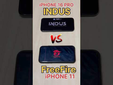 FreeFire💩 Vs FreeFire💀- SPEED TEST-IPhone16 PRO VS iPhone 11- Speed test #indus #freefire #shorts