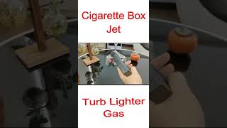 Cigarette Box Jet Turb Lighter Gas Lighter Windproof Cigar Lighter Gadgets for Men #shortvideo