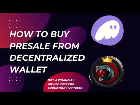 How to buy token presale on decentralized wallet/ non-custodian wallet Solana BlockChain.