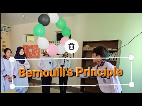 The Power of Air: Demonstrating Bernoulli's Principle with Spinning Balloons#school #chenablyceum