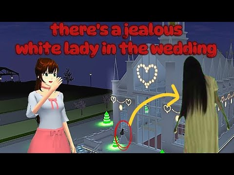 Theres a jealous whitelady  هناك سيدة بيضاء غيورة في Sakura School Simulator