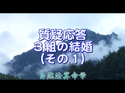 質疑応答集-23.1-（3組の結婚相性 - その１）