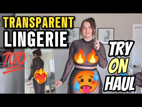 [4K] Transparent Lingerie Try-On Haul | See-Through Try On Haul | Sheer Lingerie Try-On Haul 2024