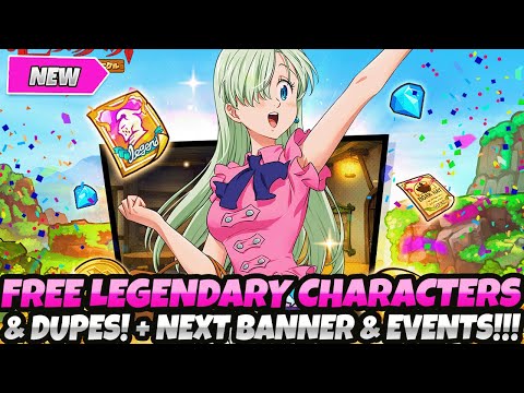 *FREE LEGENDARY CHARACTERS & DUPES FOR ALL!* + NEXT BANNER & EVENTS REVEALED! (7DS Idle Adventure