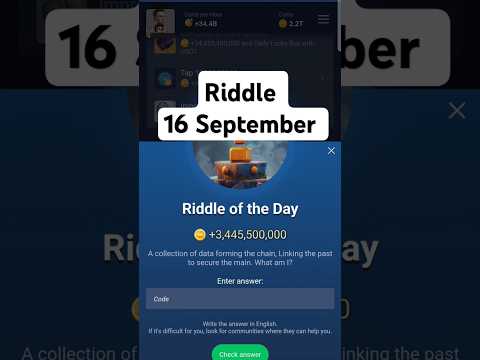 X Empire riddle of the day today 16 September | riddle of the day musk empire |16 september