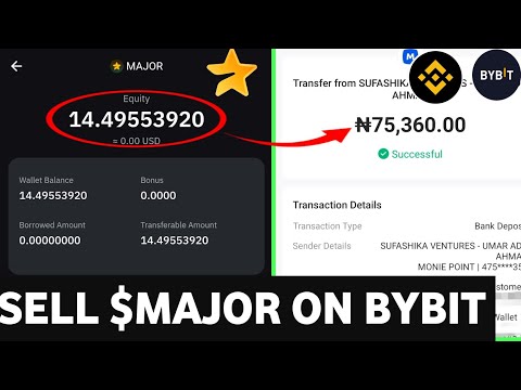 How To Sell $Major On Bybit : Convert & Sell In 2 Minutes