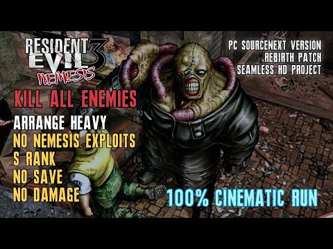 [Resident Evil 3 Nemesis] Kill All Enemies*, 100%, Arrange Heavy, No Save No Damage S Rank