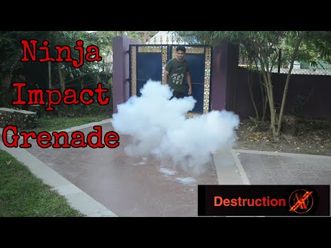 How to make NINJA impact GRENADE . Homemade impact GRENADE !!! DestructionX !!!