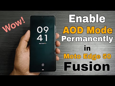 How To Enable Always on Display Permanently in Moto Edge 50 Fusion