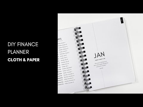 Using Your 2021 Spiral Planner for Finances  | Cloth & Paper