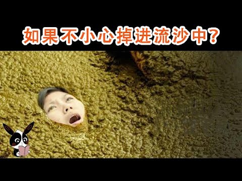 如果不小心掉進流沙，妳該怎麽辦呢？