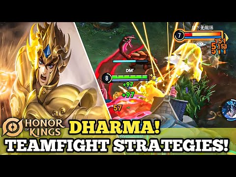 Dharma TeamFight Strategies | Clash Lane Gameplay | Honor of Kings