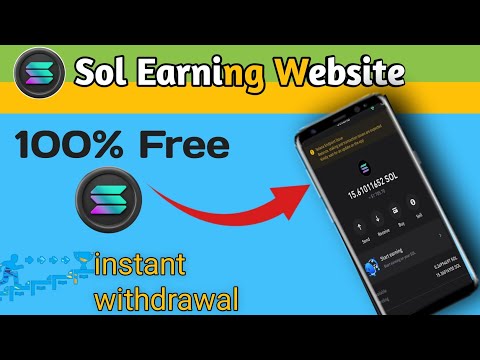 Solana Earning Website || Solana earning sites || Solana earn free