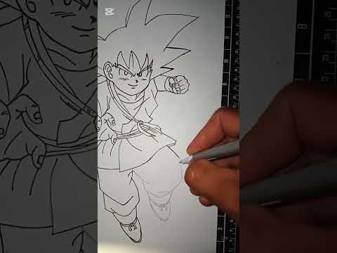 Desenhando Goku | Dragon ball Daima #shorts #goku