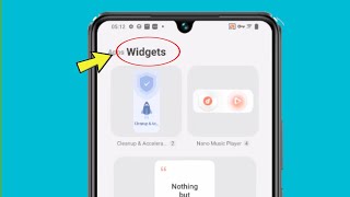 Remove Widgets option in apps section on Vivo T3 5G