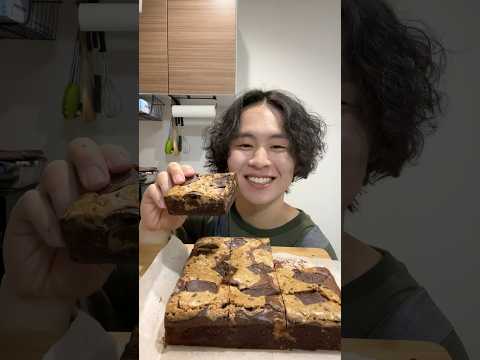 クッキーブラウニー🍪#shorts #asmr #cookie