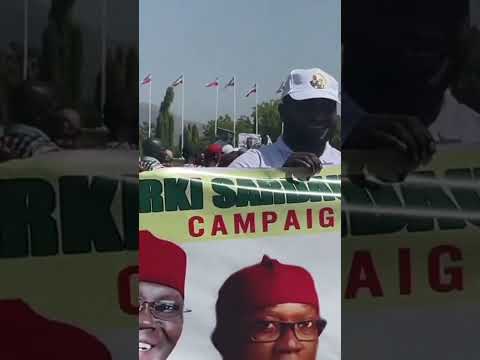 Atiku and Okowa At Eagles Square Abuja